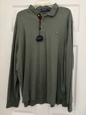 Polo by Ralph Lauren Long-Sleeve Olive Green Polo